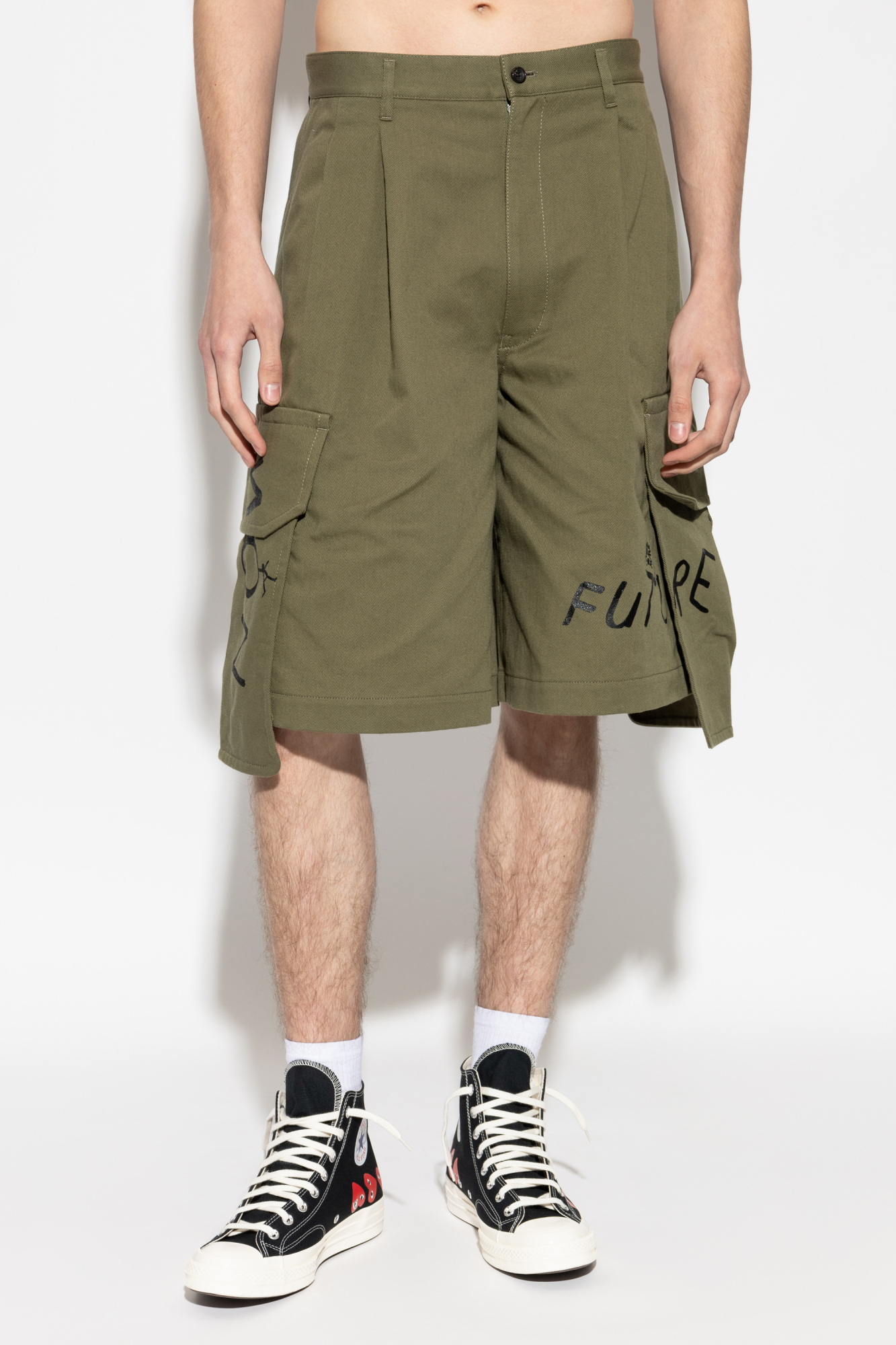 パンツ comme des garcons homme cargo shorts S Comme des Garçons Shirt 'Cargo'-style shorts | Men's | Vitkac